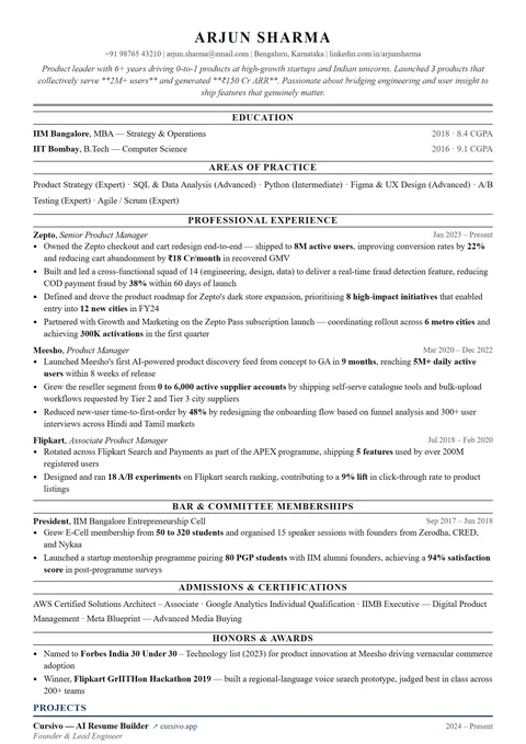 Legal and Corporate Law Resume Template — Cursivo